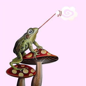 Frog Catching Cloud Canvas Print - Choice Goods Gallery